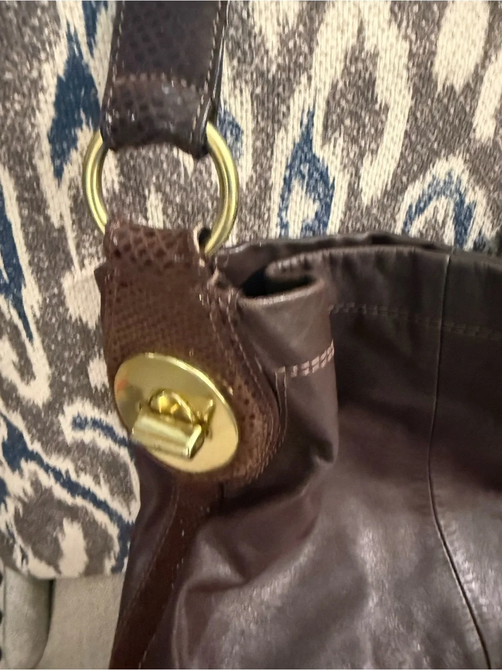Coach plum leather